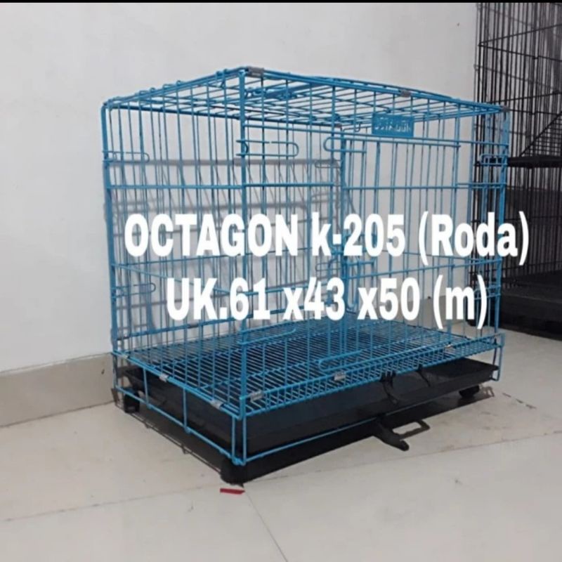 Kandang Besi Kucing Anjing Octagon K-205 - Kandang Hewan Kokoh Octagon