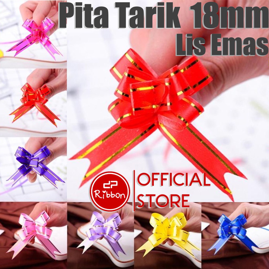 

Pita Tarik Lis Emas 18mm Serut 18 mm Gold Stripe Warna Warni Dekorasi Gift Kado DIY Hadiah Parcel Souvenir Ulang Tahun Anniversary Birthday Party Wisuda Graduate Bouquete Bucket Pesta Prakarya Kerajinan Craft Crafting Art Seni Kesenian Colorful Malang