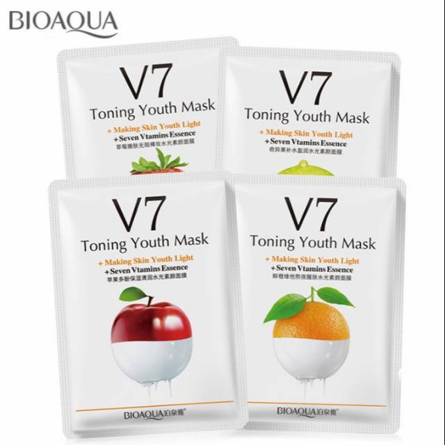 Bioaqua Sheet Mask V7 Sheet Mask Toning Youth Mask Masker Wajah Indonesia