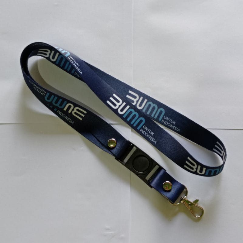 

Lanyard BUMN tali lanyard DISTRO FORMAL START UP SCBD gantungan kunci name tag id card kartu nama / tali lanyard gantungan leher