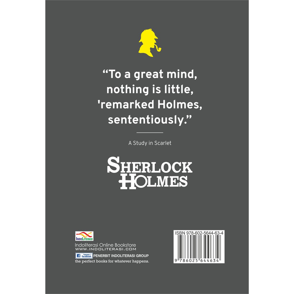 Penerbit Indoliterasi - Novel - Sherlock Holmes A Study in Scarlet versi B.Inggris-1