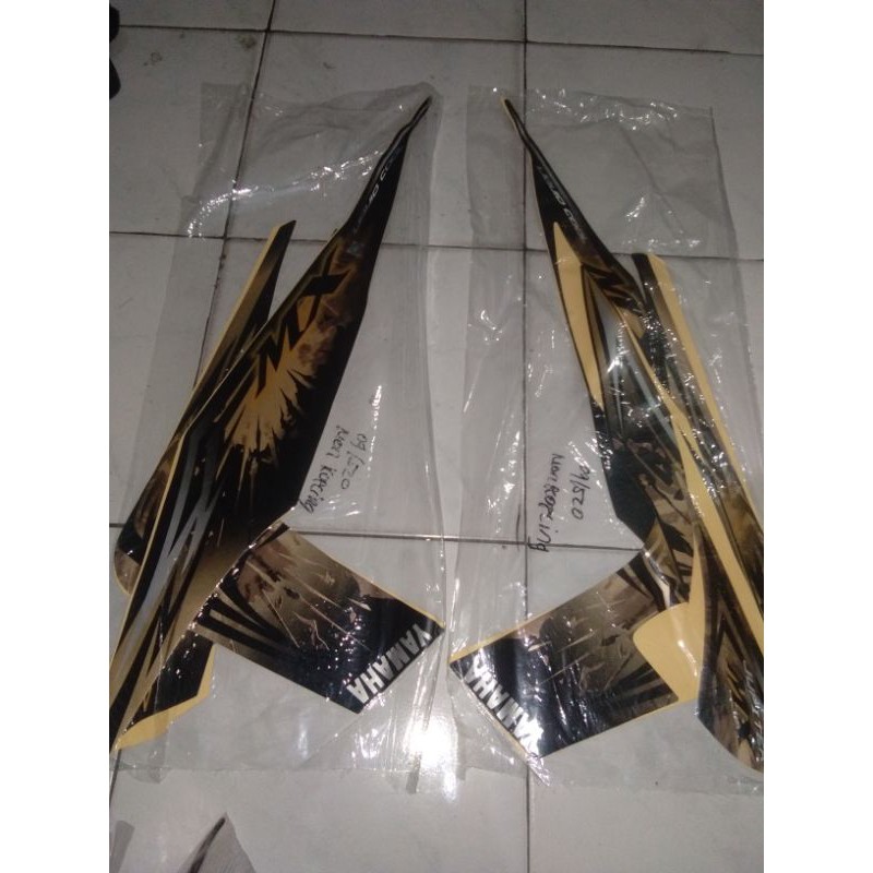 striping sticker lis standar motor yamaha new jupiter mx 2009-2010 hitam