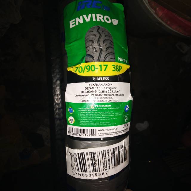 Ban Luar Tubeless IRC 70/90-17