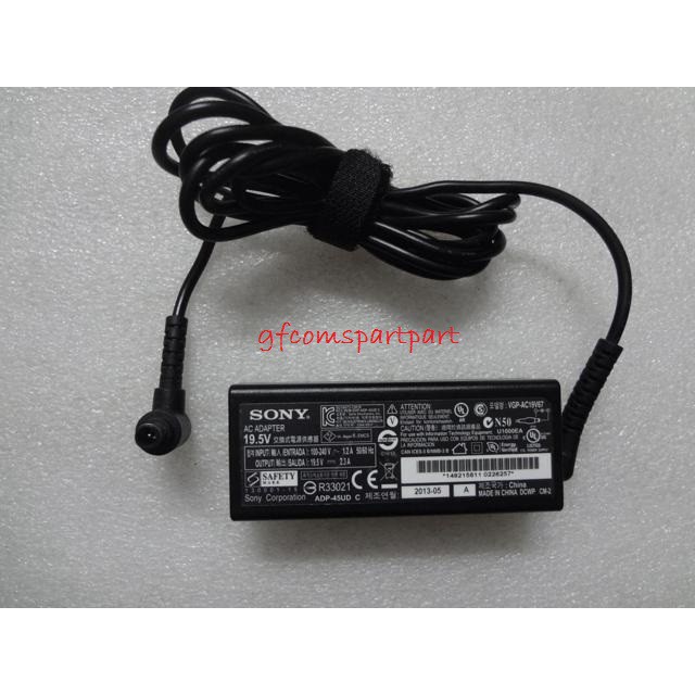 Charger Adaptor Sony Vaio Svf142c1ww Svf142a29w 19.5V 2.3A Original