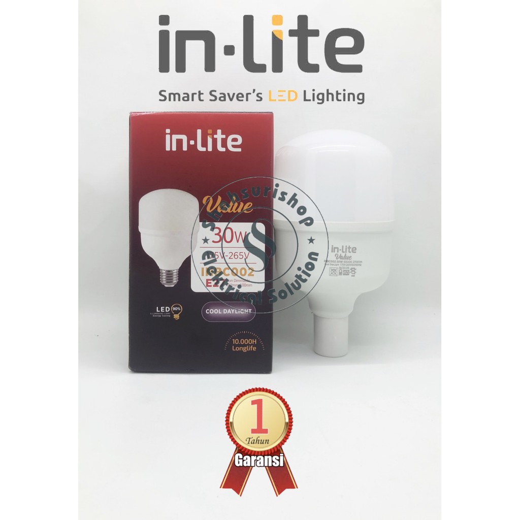 LAMPU LED CAPSULE IN LITE VALUE 30W 30 W WATT INBC002 PUTIH BERGARANSI