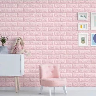 BISA COD Wallpaper Bata Brickfoam PE / Woodfoam PE Premium Foam 3D 38cm x 70 cm TERMURAH