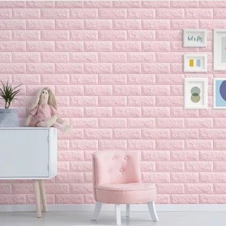 BISA COD Wallpaper Bata Brickfoam PE / Woodfoam PE Premium Foam 3D 38cm x 70 cm TERMURAH