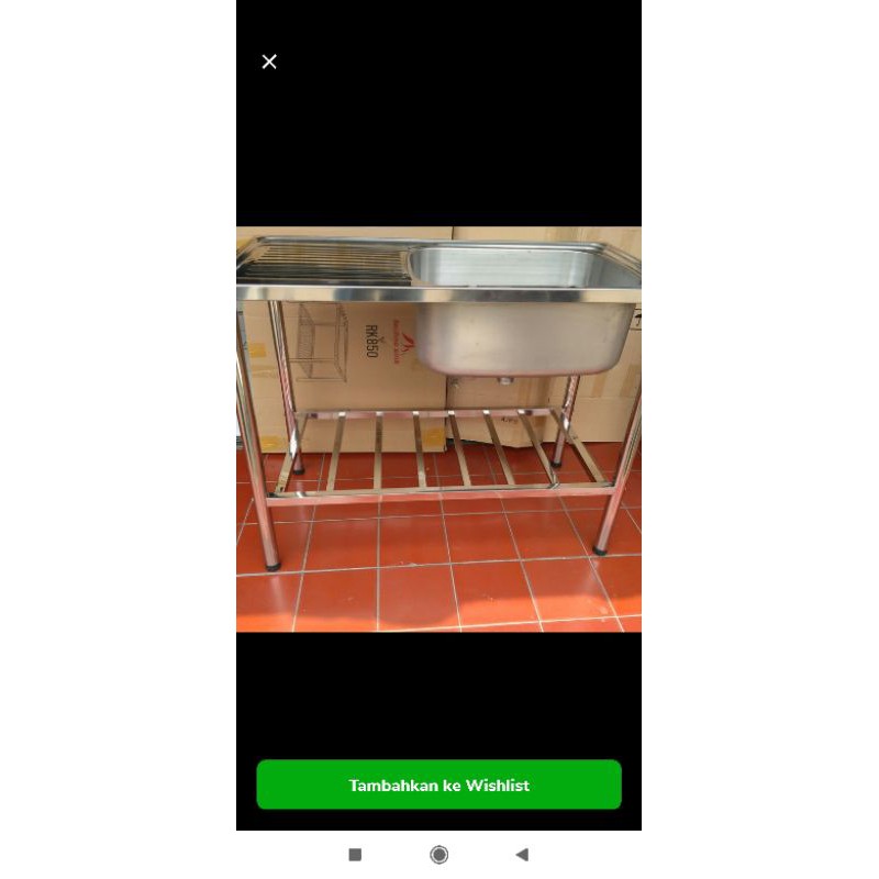 sink portable lobang dalam bak cuci piring portable