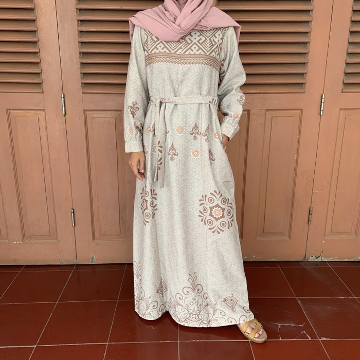 PREMIUM GAMIS SYARI AKSARA RAYA TAUPE