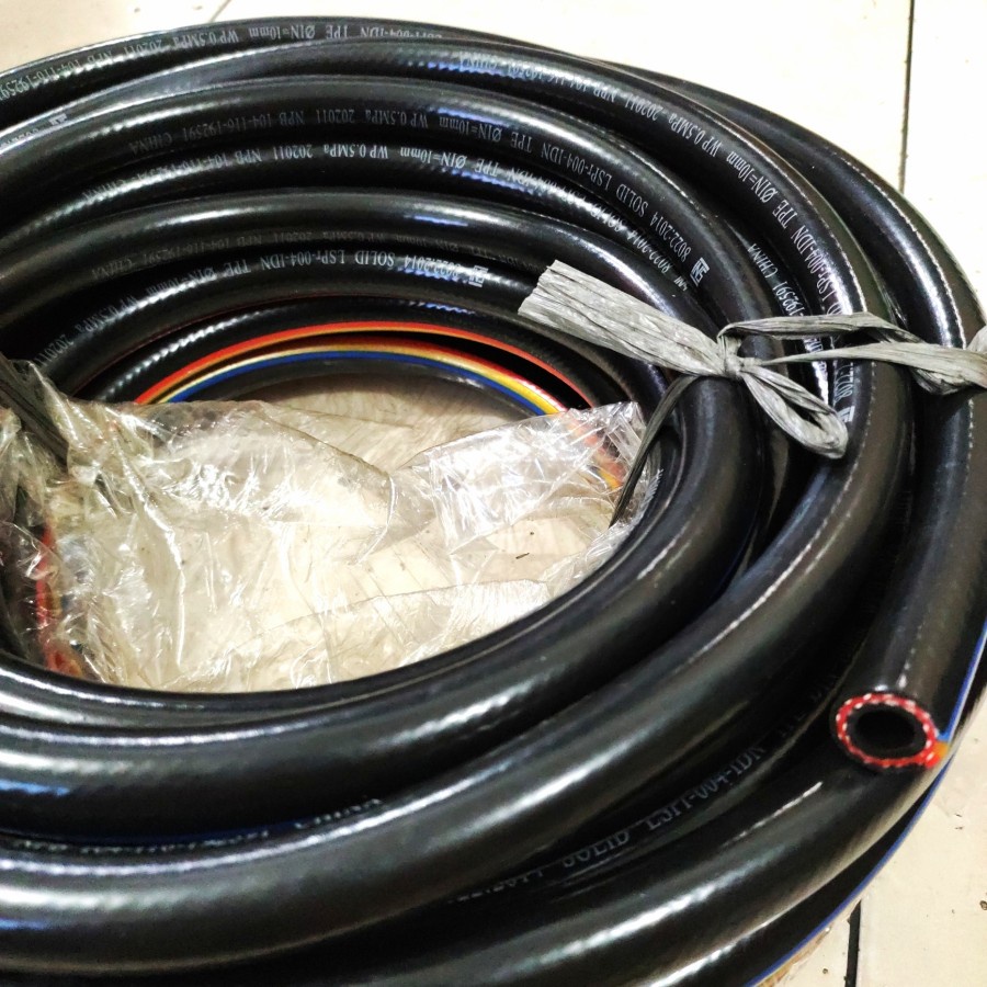 SOLID selang gas LPG hitam SNI 3 lapis high pressure selang regulator