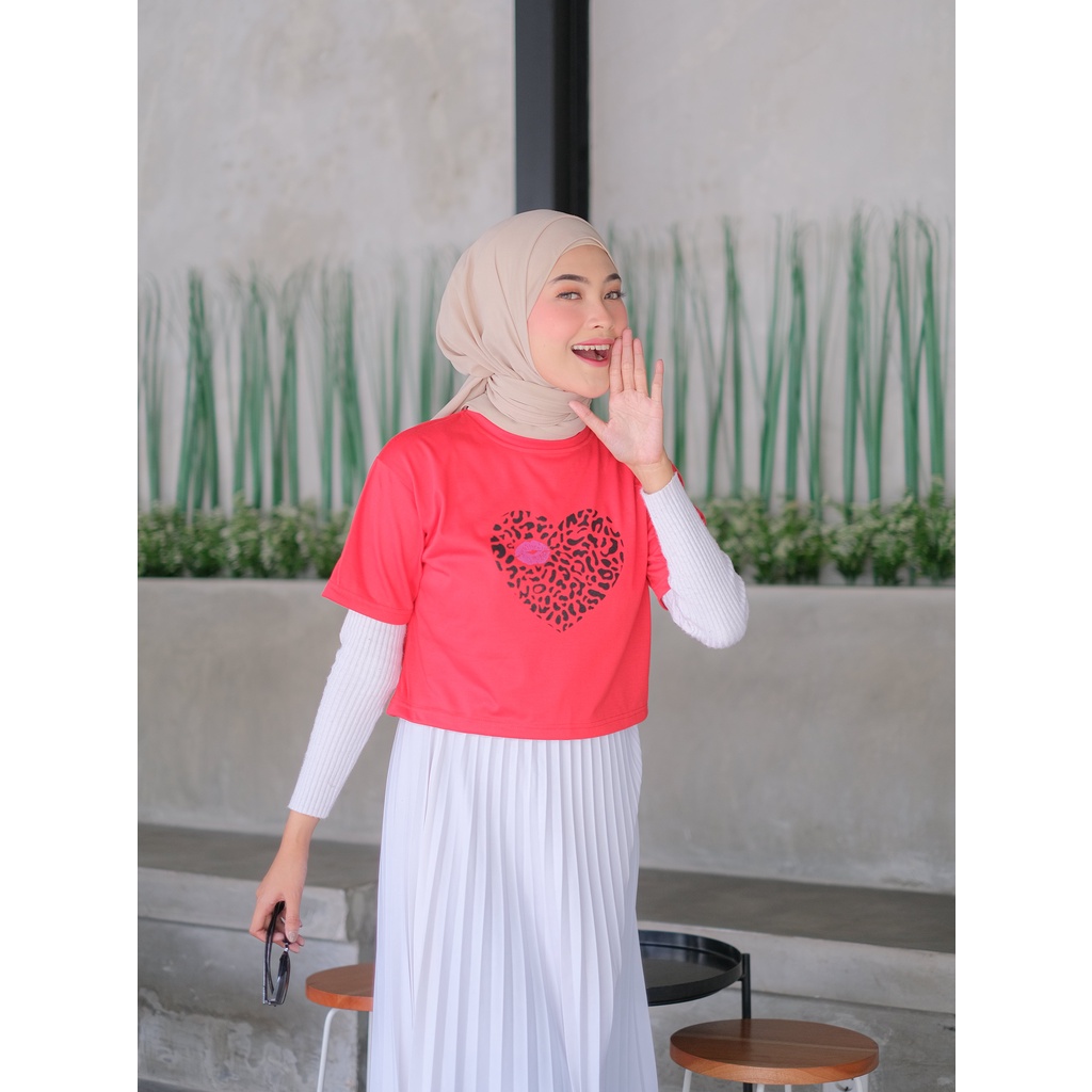 Promo Baju Atasan Wanita Terbaru Kaos Crop Top COTTON BIGLOVE