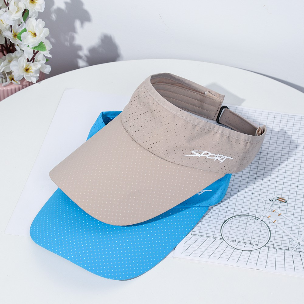 WONDERFUL Men Women Sports Visor Casual Baseball Cap Sun Hat Running Summer Sport Headband Quick-drying Breathable Beach Hat/Multicolor