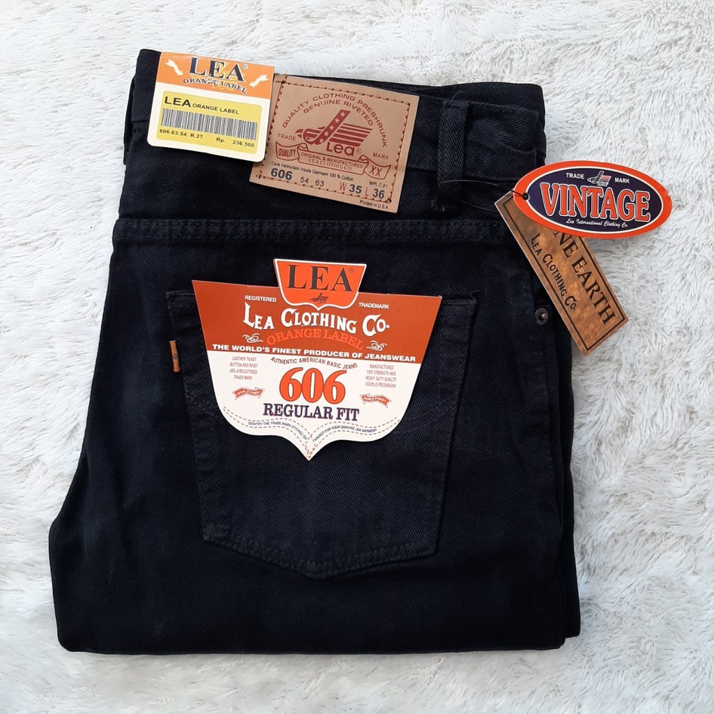 BARANG BAGUS JEANS LEA REGULER JEANS 606 TERBARU NON STREET PREMIUM ORIGINAL BLUE CARDINAL