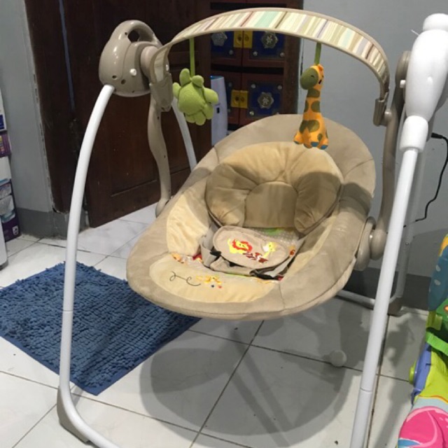 babyelle angel swing automatic bouncer preloved bekas kursi ayunan bayi