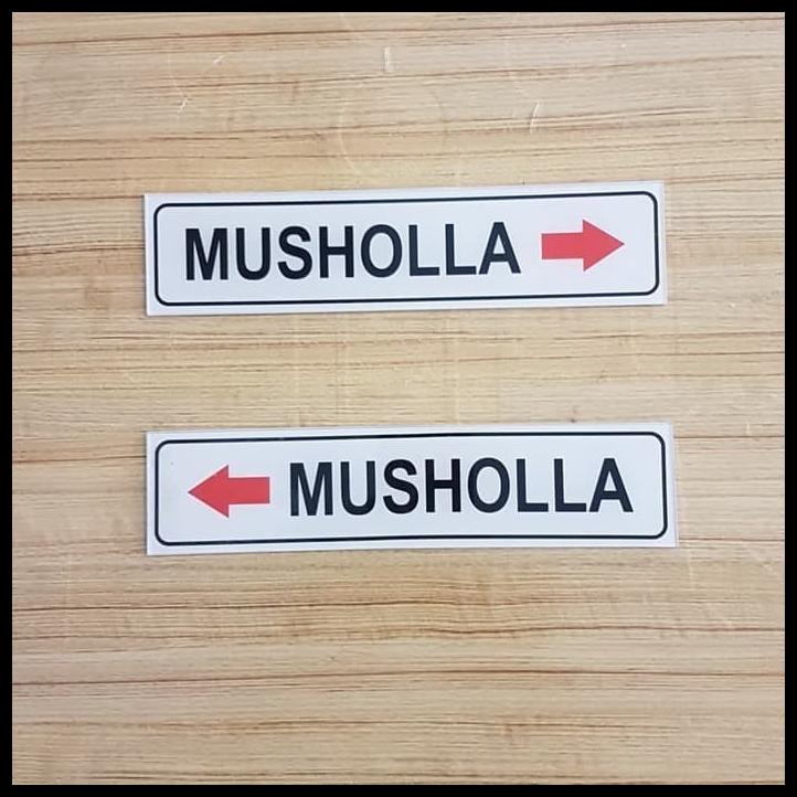

Sign Akrilik K3 Rambu Safety Mushola Uk 19.5X4,5 Musholla