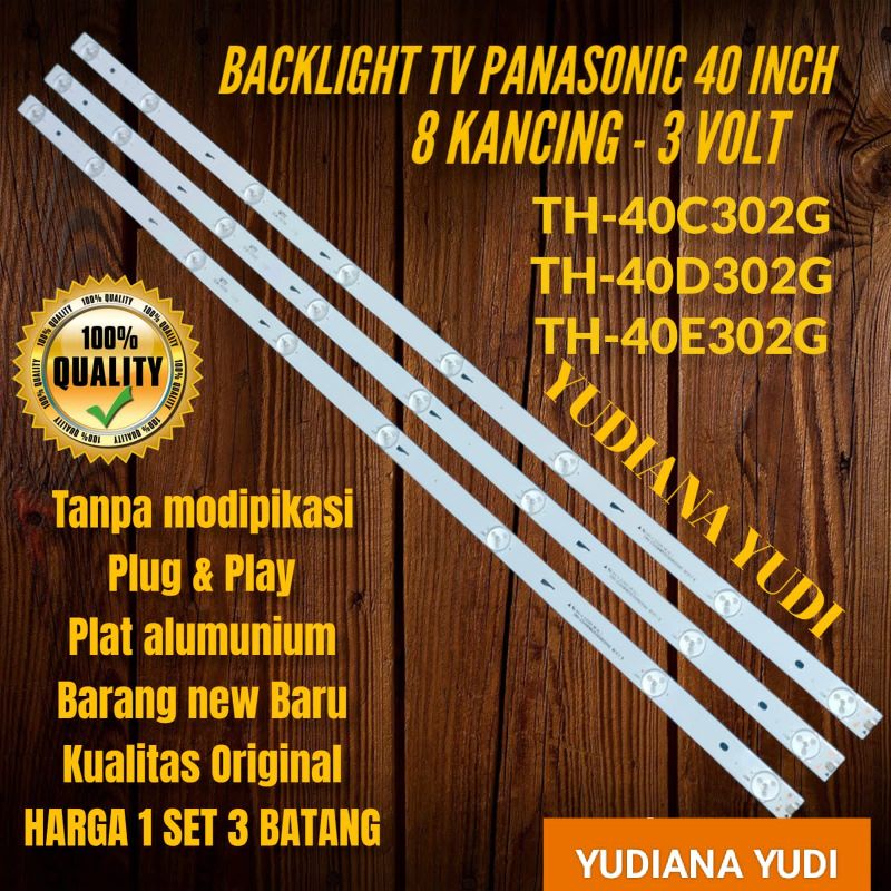 BACKLIGHT TV LED PANASONIC 40 INCHT H40C302G TH40D302G TH40E302G
