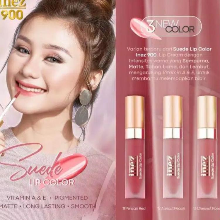 ♘ INEZ Lip Suede original 100% / Lip Cream inez original 100% exp 2023 2024/ lipstik matte inez ◘