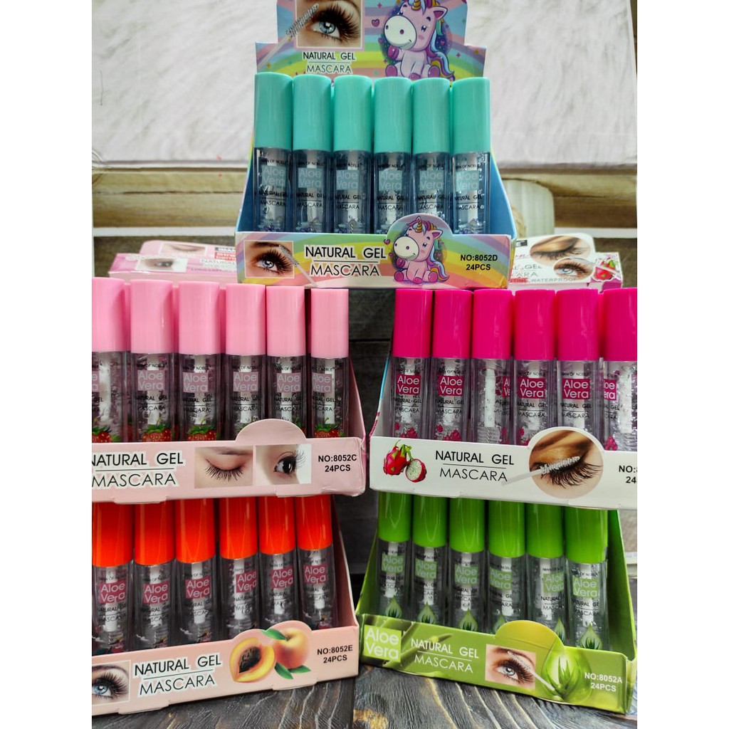 (5 PCS ) IMAN OF NOBLE  SERUM/ MASCARA  NATURAL GEL  PENEBAL DAN PEMANGJANG