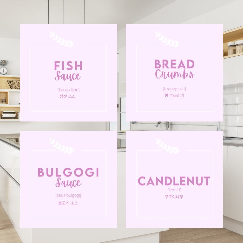 

Sticker Label Bumbu Dapur Pinky Seasoning Aesthetic Kekinian