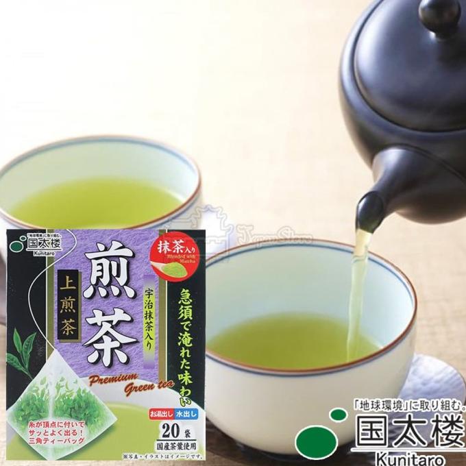

[[COD]] Kunitaro Premium Greentea Sencha Blended with Matcha Tea Bag [20 Bag]