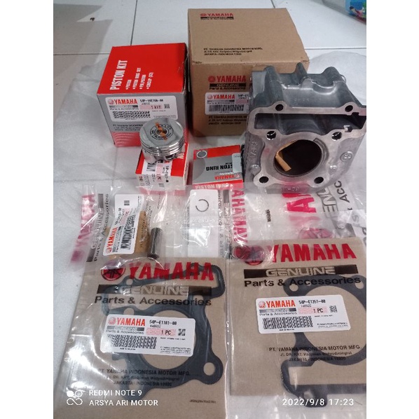 BLOK SYLINDER SET PISTON KIT MIO J/MIO GT /SOUL GT 115 ORIGINAL YAMAHA YGP 54P
