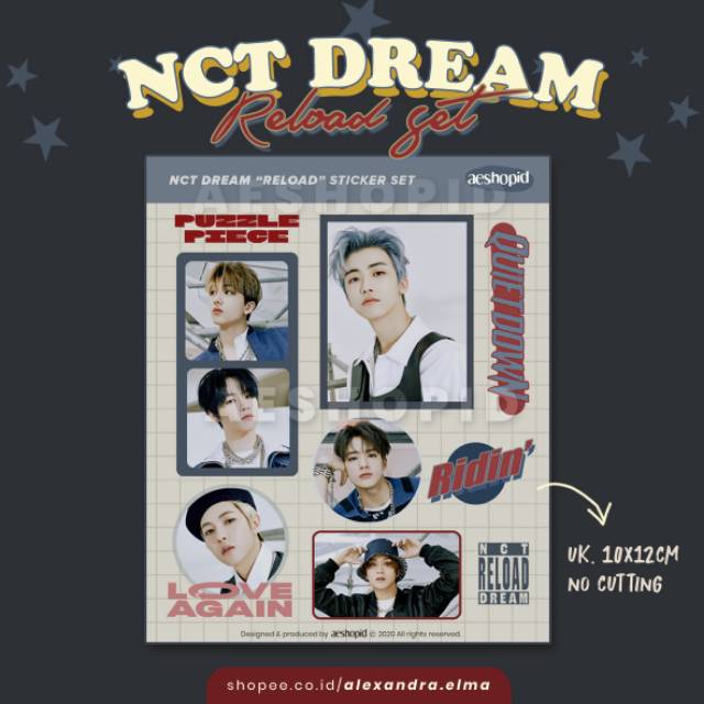 

(NC-005) NCT DREAM Reload Decorative Sticker Set stiker kpop ridin rollin jaemin haechan jeno jisung