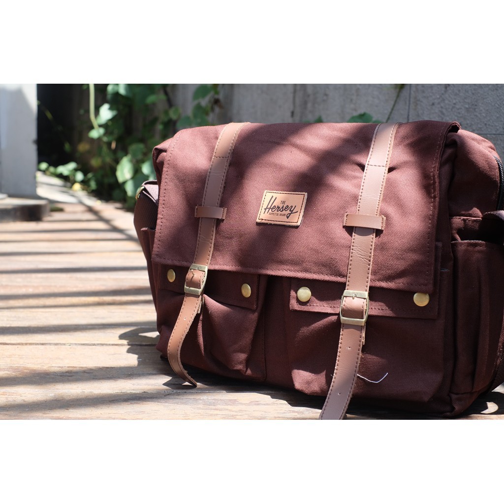 Bayar Ditempat Tas pria selempang coklat tua tas kulit selempang pria coklat tua promo