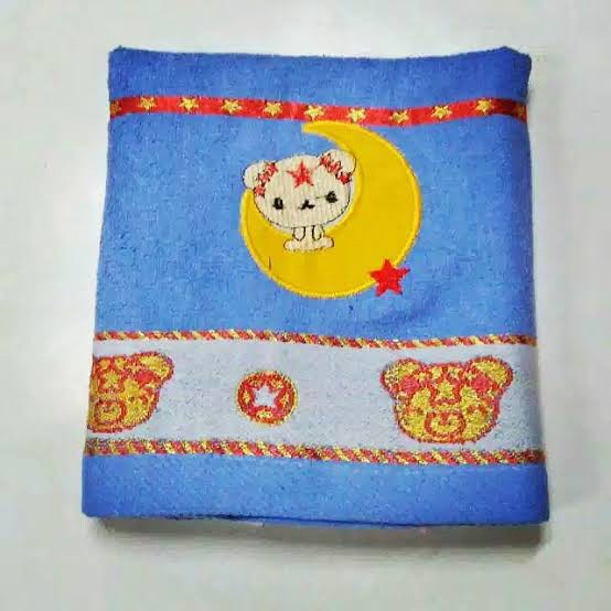 Handuk Bayi Lembut Tebal Bordir Dolphin 70x140