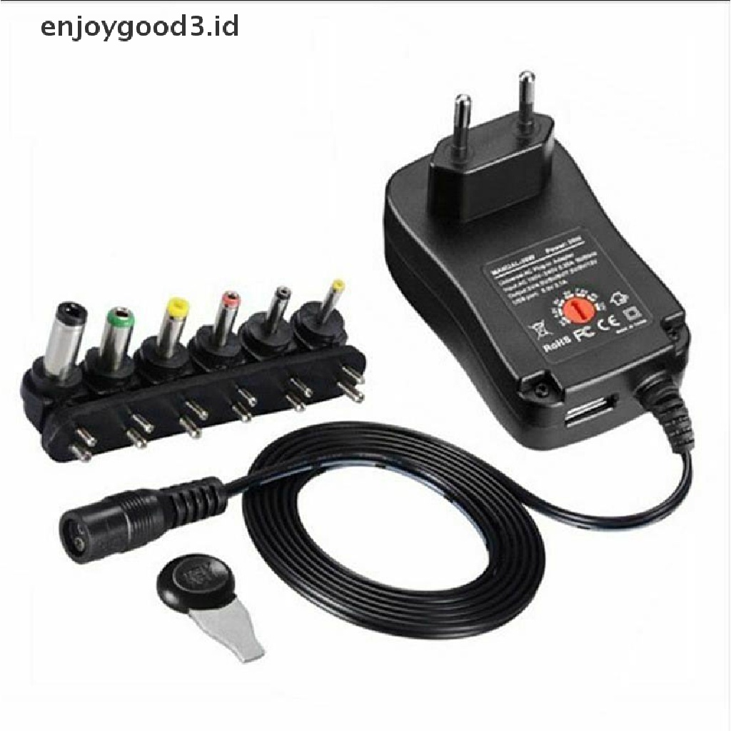 Adapter Power Supply 3v 4.5v 5v 6v 7.5v 9v 12v 2a 2.5a Ac / Dc Us Eu Uk