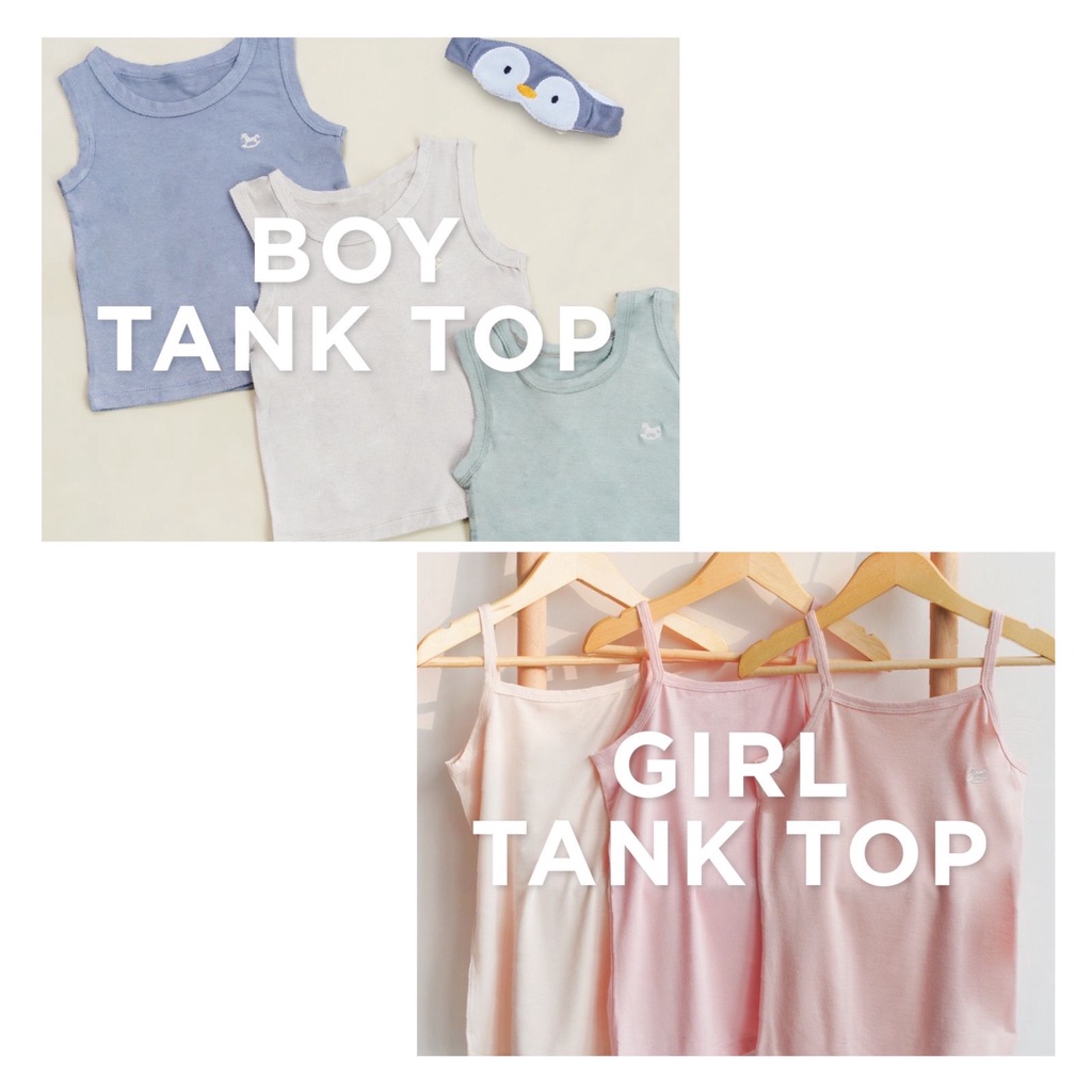 Little Palmerhaus Tanktop Boy &amp; Girl - Kaos Singlet / Dalaman Anak / Sleeveless