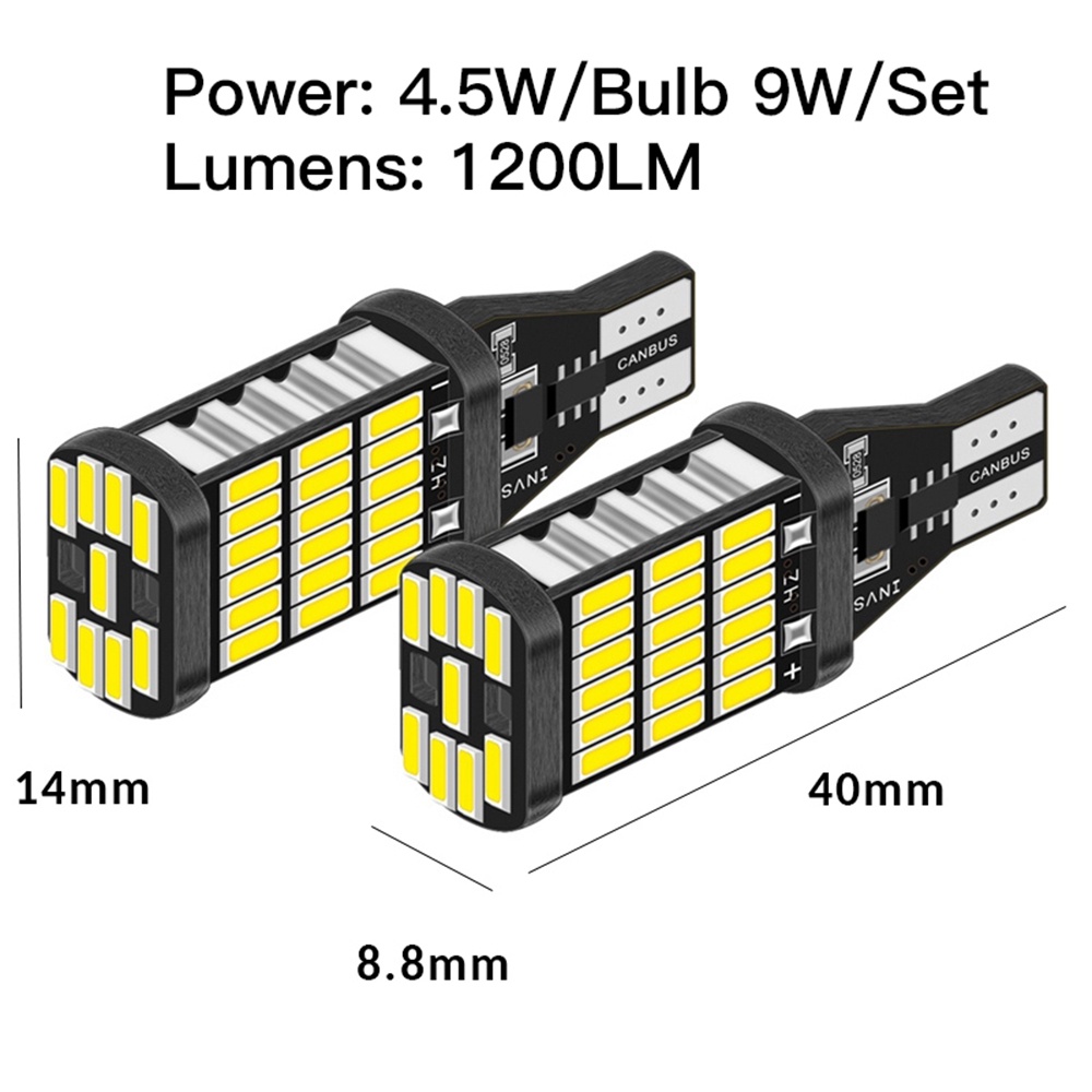 1pc Lampu LED BA15S P21W 1156 BAU15S PY21W T15 W16W 1157 P21 / 5W BAY15D 4014 Chip 12V Untuk Sein Mobil