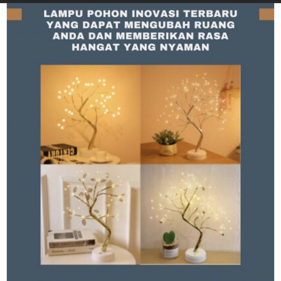 Pohon Lampu - Dekorasi Lampu Meja Natal