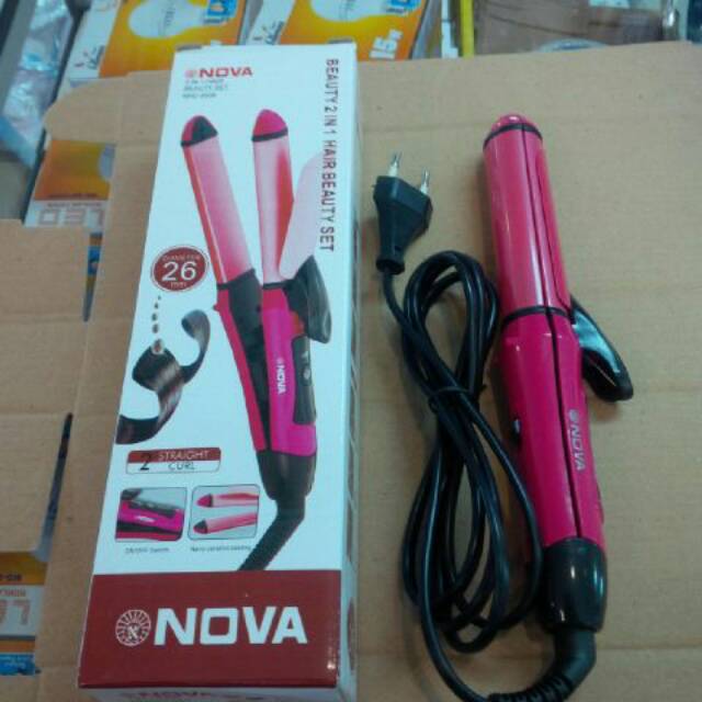 CATOK NOVA 2IN1 MURAH/ CATOKAN RAMBUT NOVA LURUS DAN KERITING CURLY/ CATOKAN MURAH