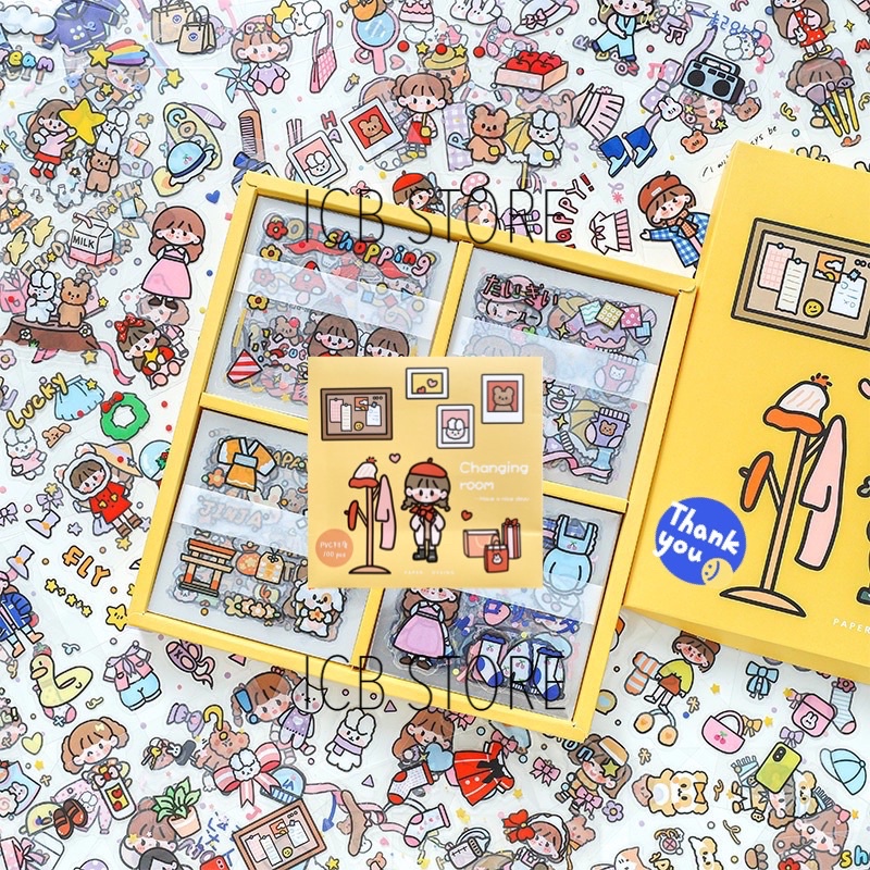 1 Lembar Stiker Aesthetic Tumblr Hp / Stiker Lucu Telado-CHANGINGROOM PVC
