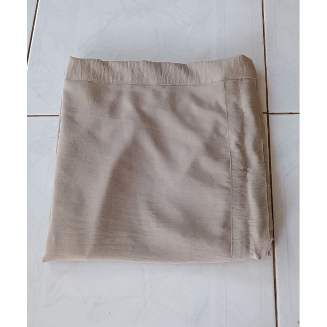 Rok Serut Crinkle Jumbo / Rok Casual flowy Jumbo / Rok wanita-cream