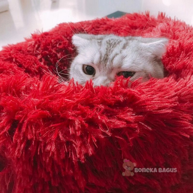 kasur Kucing / Tempat Tidur Kucing Bulat / cat Bed