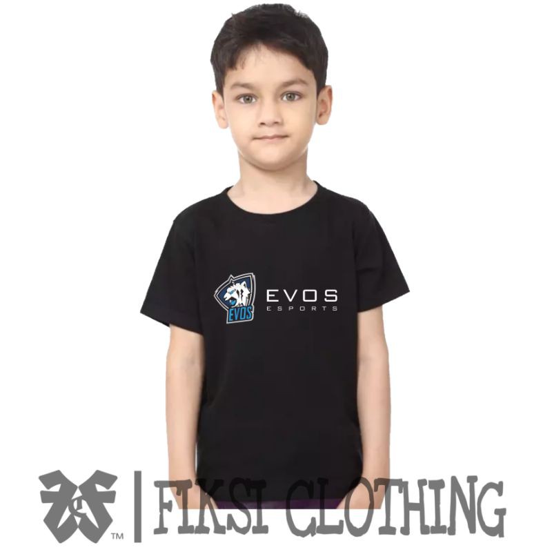 Tshirt Baju Kaos Anak Evos Esports - Fiksi Clothing