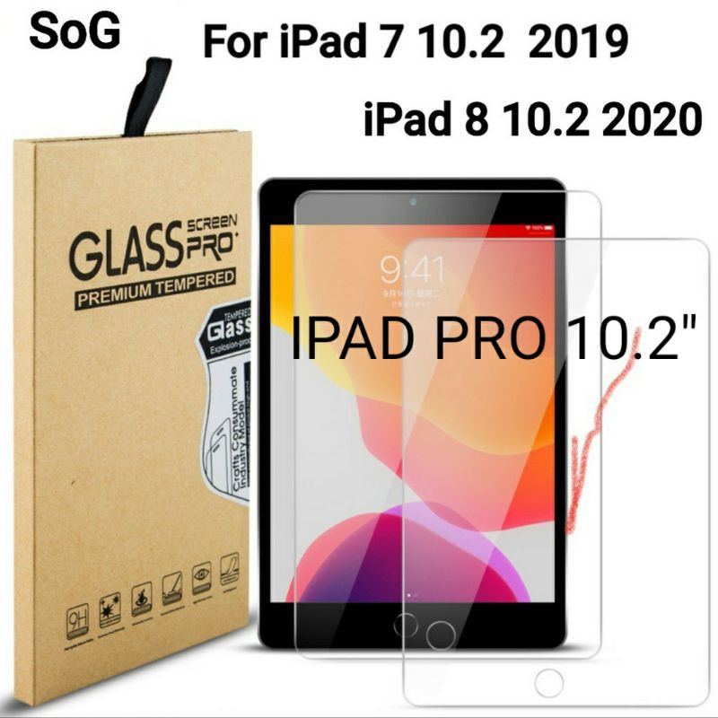 IPAD 7 2019 / IPAD 8 2020 / IPAD Pro 10.2" TEM   PER GLASS