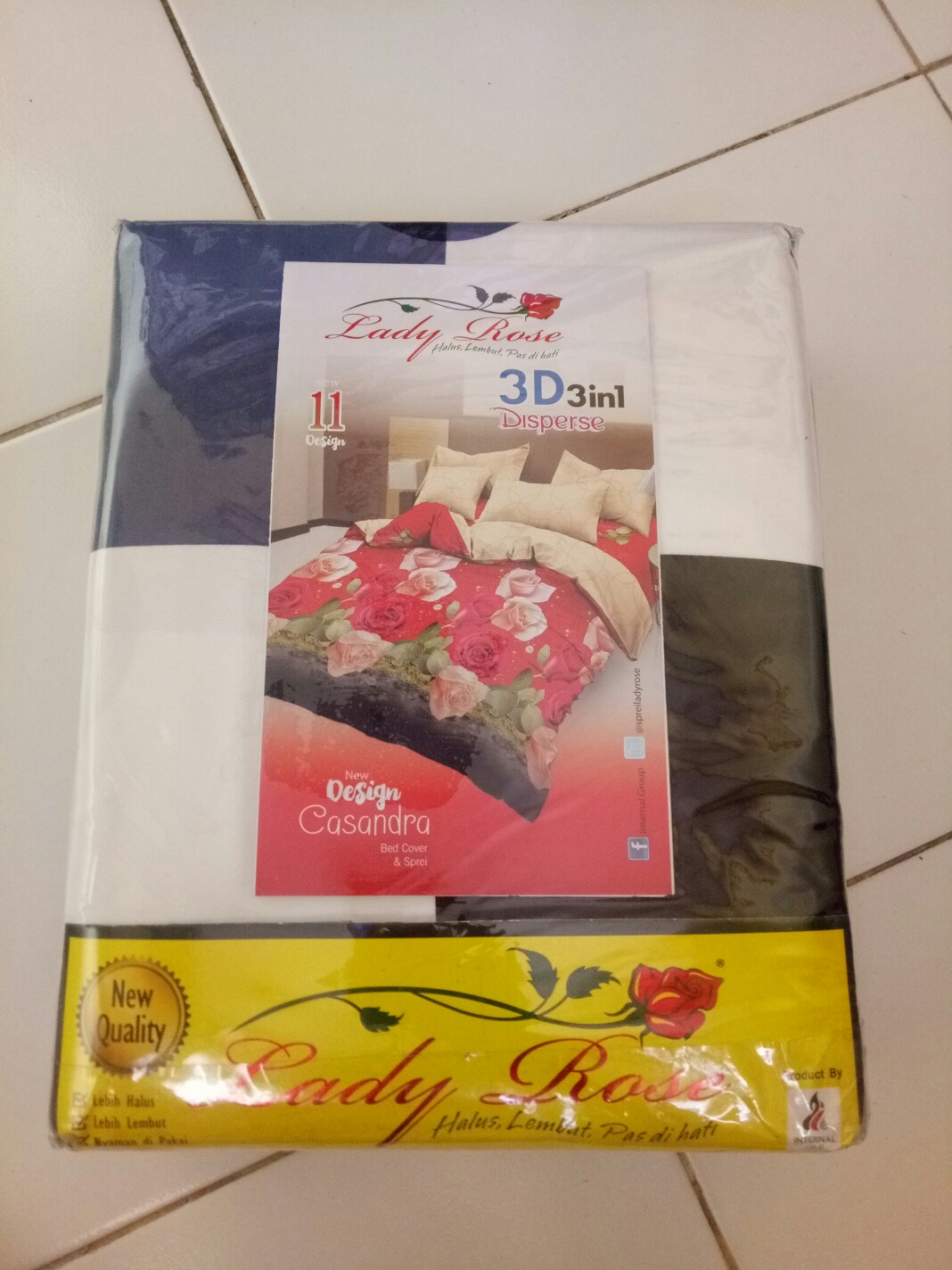 Lady Rose Sprei Ukuran 180x200 Disperse King Size B2 No 1 Jumbo Grosir