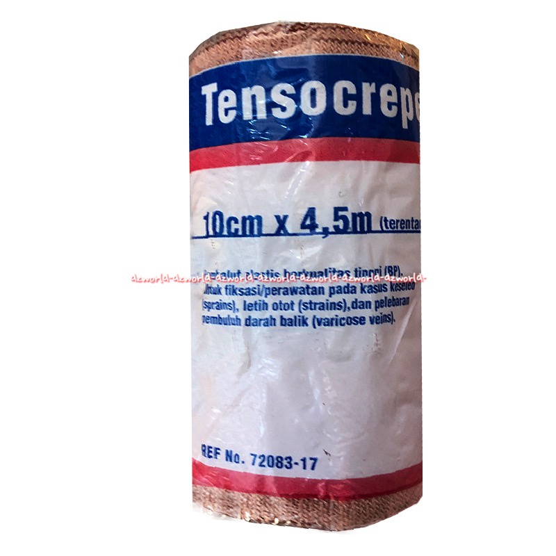 Tensocrepes 10cmx4.5m Pembalut Perban Elastis Perban Coklat untuk Keselo Patah Tulang Tenso Crepes Tensocrepe