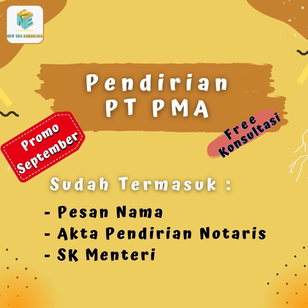 

PROMO SEPTEMBER PENDIRIAN PT PMA