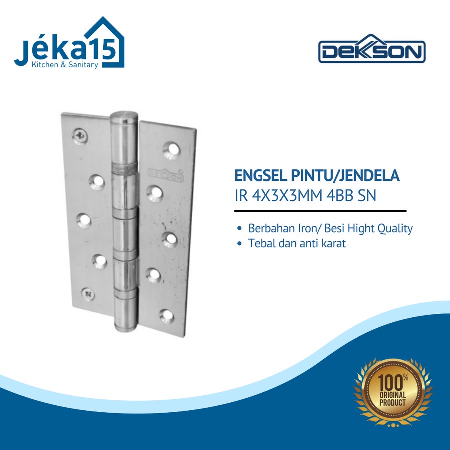 ENGSEL DEKKSON | DEKSON ENGSEL PINTU 4 INCH | ENGSEL JENDELA | IRON HINGE