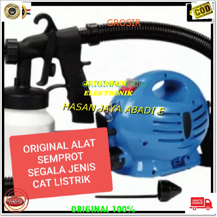 J205 ORIGINAL PAINT GUN SPRAY ZOOM ALAT SEMPROTAN SEMPROT CAR KAYU TEMBOK KOMPRESOR ANGIN MESIN TUKANG BANGUNAN DEKORASI RUMAH LISTRIK ELEKTRIK CAT SEMPROT TEMBOK KAYU BESI KOMPRESOR ANGIN PILOX MULTI UNIVERSAL ALAT MESIN TUKANG BANGUNAN DEKORASI OTOMATIS