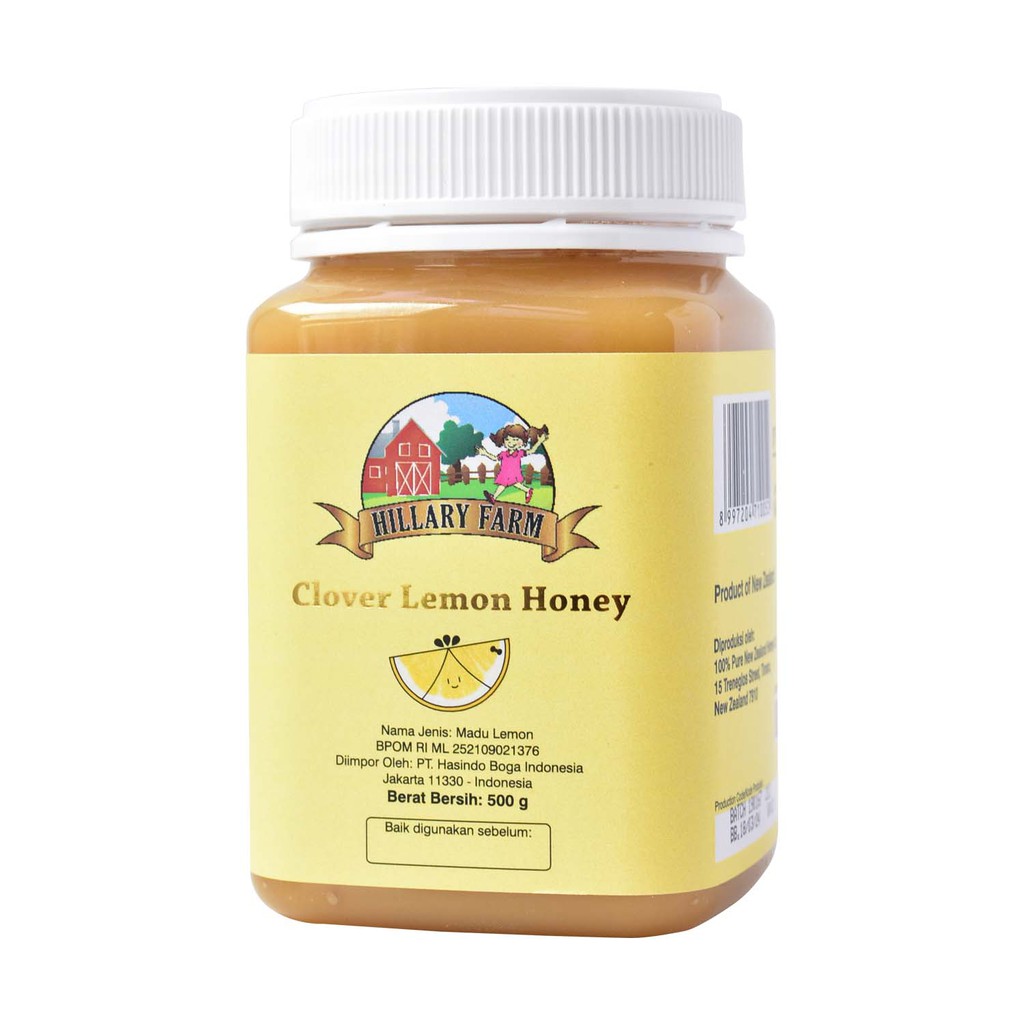 Hillary Farm - Clover Honey with Lemon 500 Gr