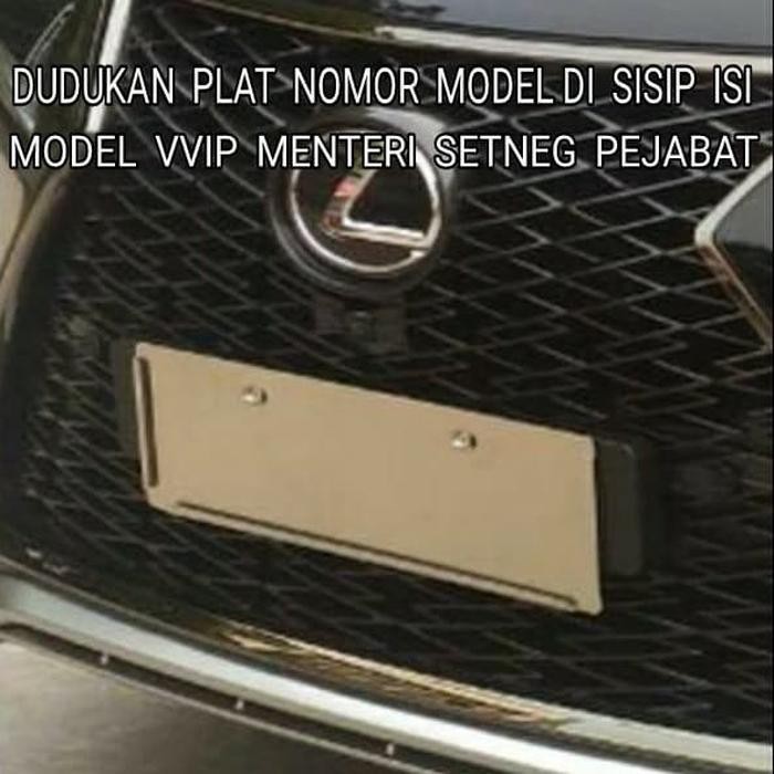 Otomotif Tatakan Plat Nomor Bahan Plat Harlen Tipe Mobil2 Pejabat Shopee Indonesia