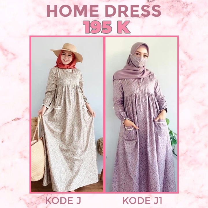 Roris Fasion Home Dress | Batch 2 | Gamis motif Kembang untuk remaja dan dewasa