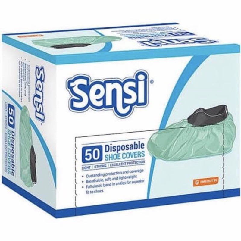 Sensi shoe cover box 50 pcs ( pelindung alas kaki )