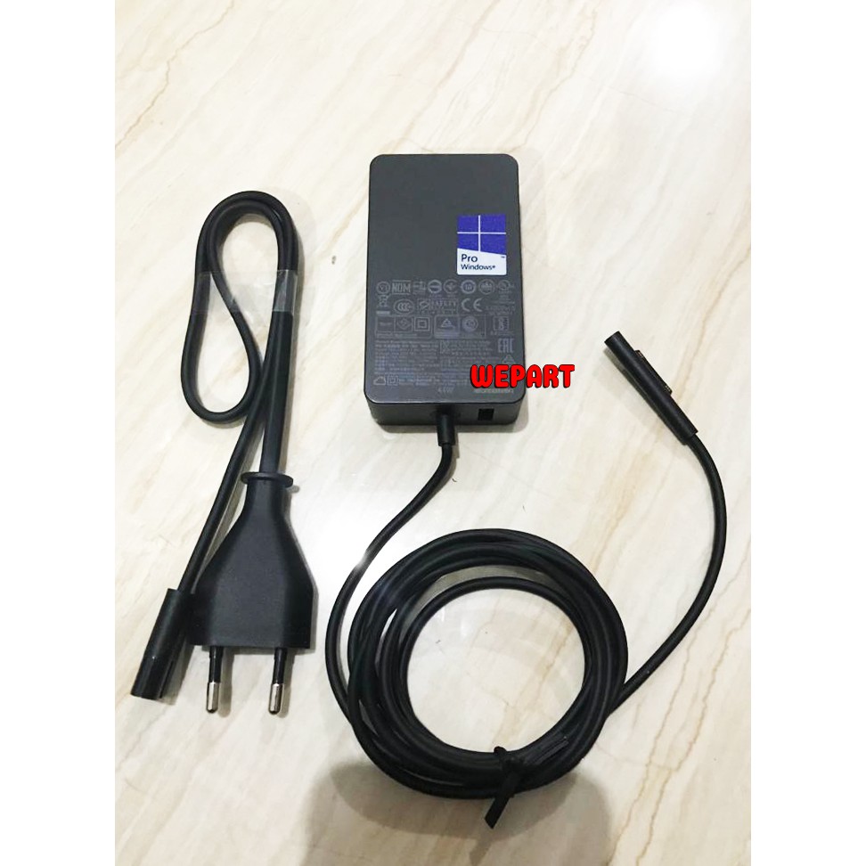 Adaptor Charger Casan Laptop Tablet Microsoft Surface 15v 2.58A 44watt 44w 44 watt 44 w Original Ori