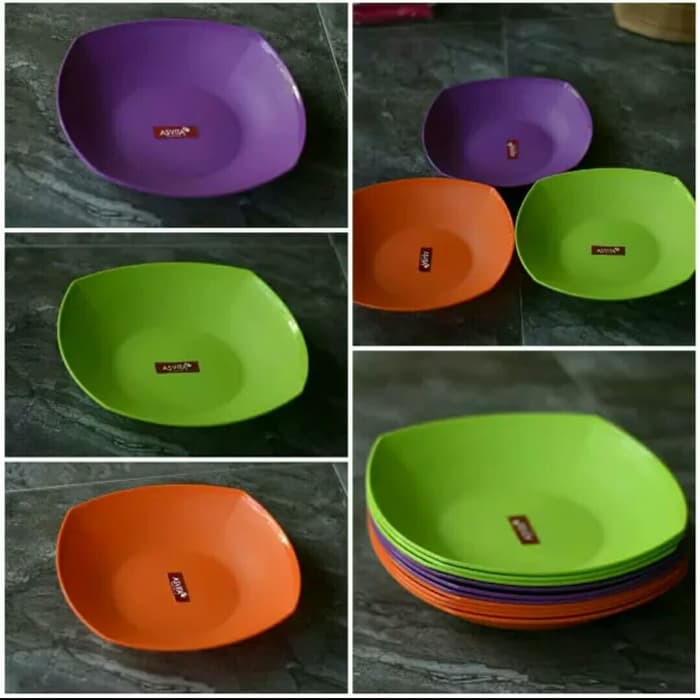 piring makan plastik asvita