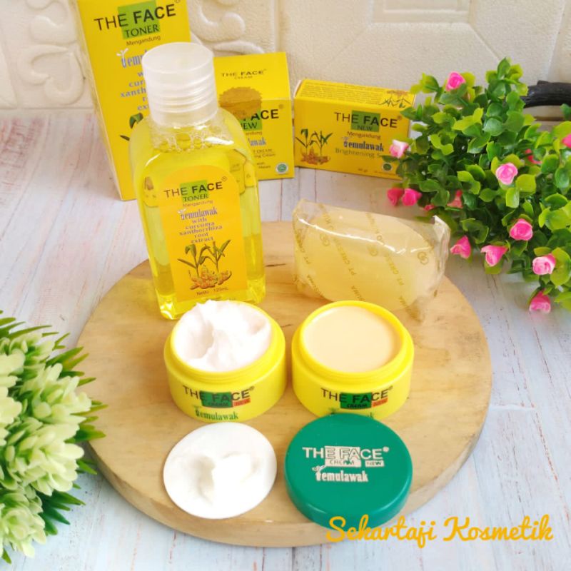 (The Face) Paket Cream Temulawak RESMI BPOM isi 4